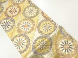 源氏車模様織出し袋帯